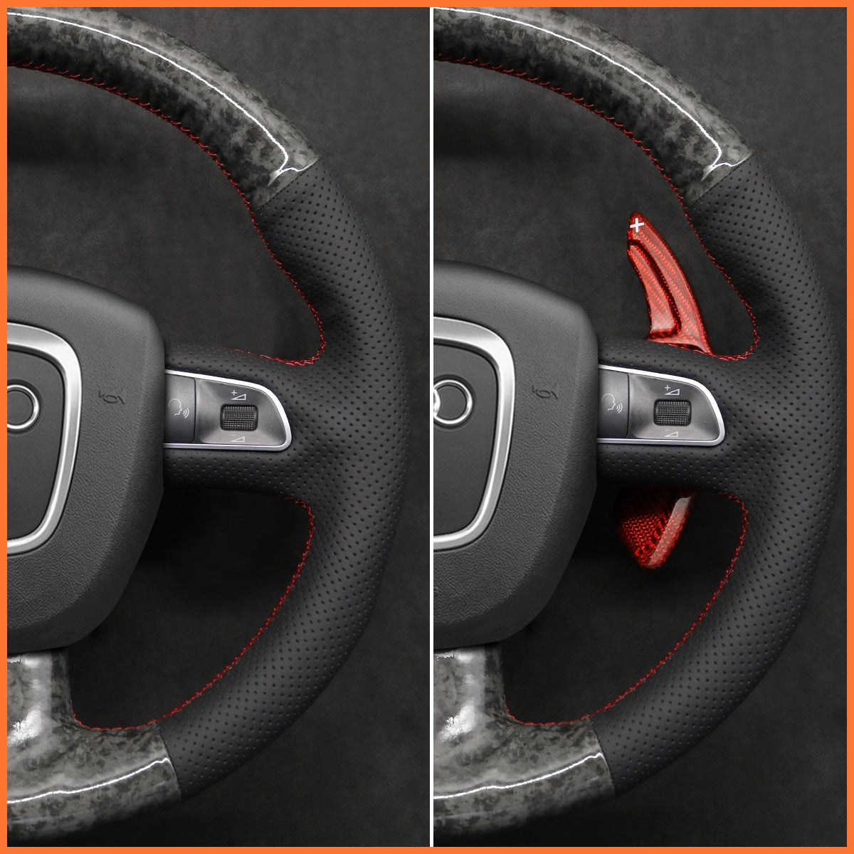 Schaltwippen für Audi A3 / A4 / A5 / A8 / S4 / S5 / S6 / S8 2005-2013 - Mewant.de
