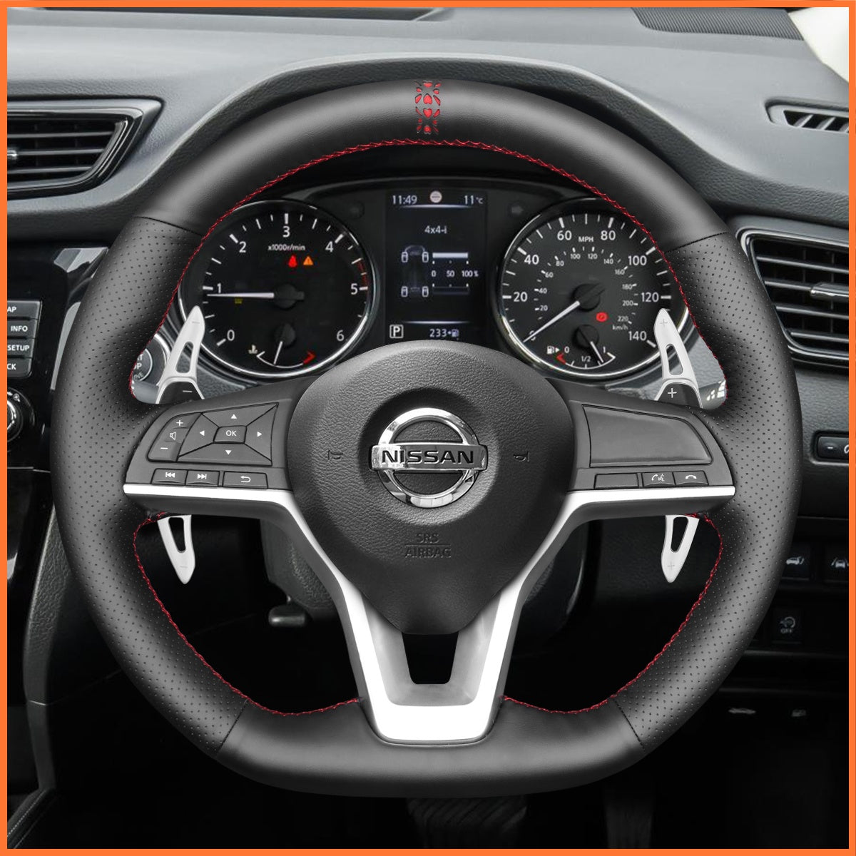 Schaltwippen für Nissan Qashqai II (J11) / X-Trail III (T32) / Juke II (F16) / Leaf II (ZE1) / Micra V (K14) 2017-2025 - Mewant.de