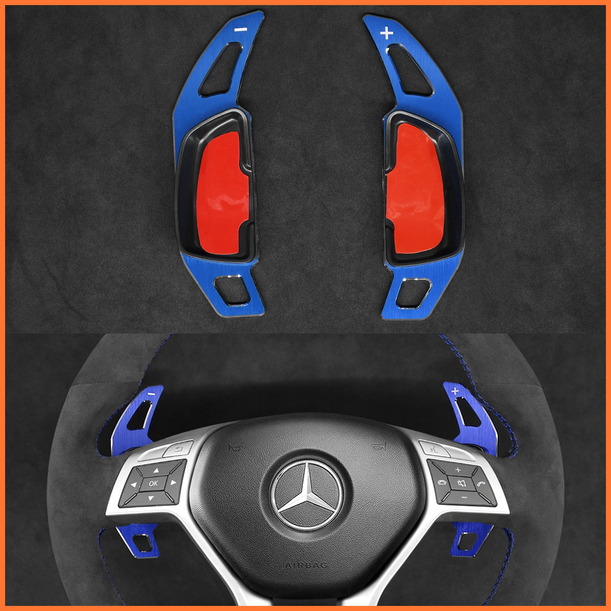 Schaltwippen für Mercedes Benz C218 / W204 / W212 / AMG / X156 / R231 2012-2016 - Mewant.de