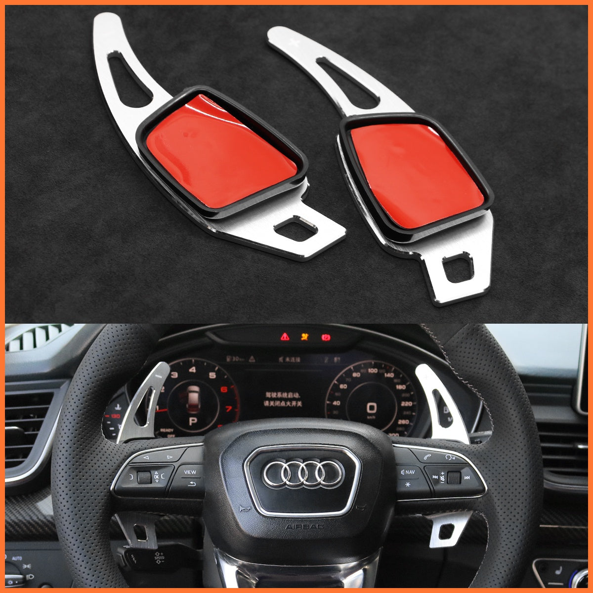 Schaltwippen für Audi A3 / A4 / A5 / RS / S3 / S4 / S5 / Q2 / Q3 / Q5 / Q7 / Q8 / SQ2 / SQ5 / SQ7 / SQ8 2015-2022 - Mewant.de