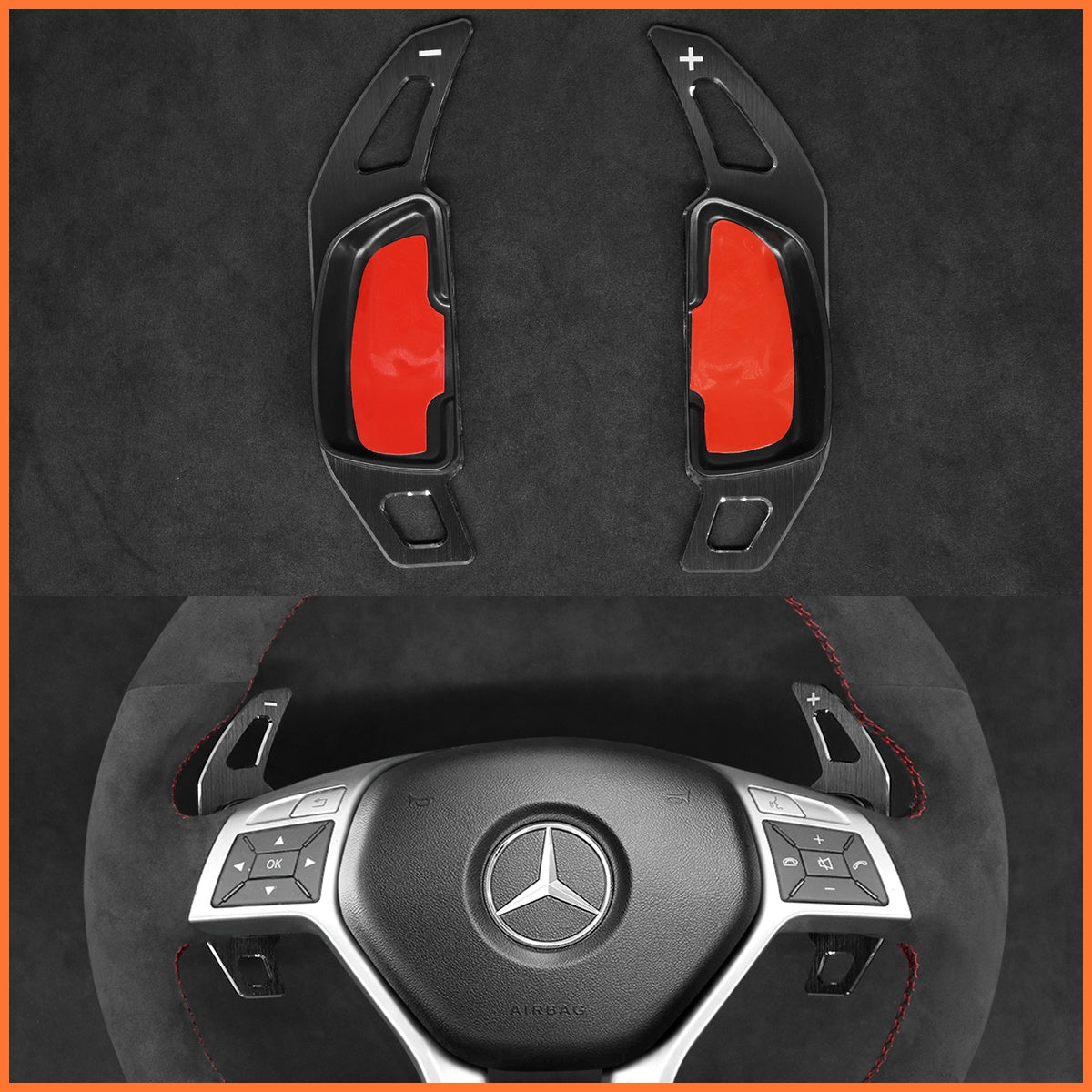 Schaltwippen für Mercedes Benz C218 / W204 / W212 / AMG / X156 / R231 2012-2016 - Mewant.de