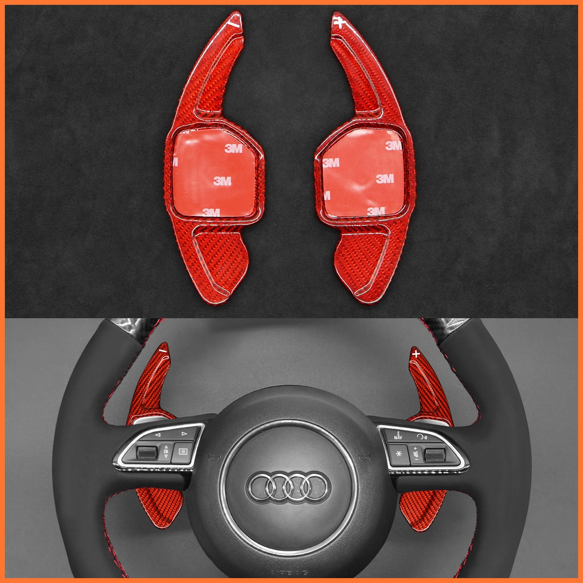 Schaltwippen für Audi A1 / A3 / A4 / A5 / S3 / S4 / S5 / RS4 2015-2022 - Mewant.de