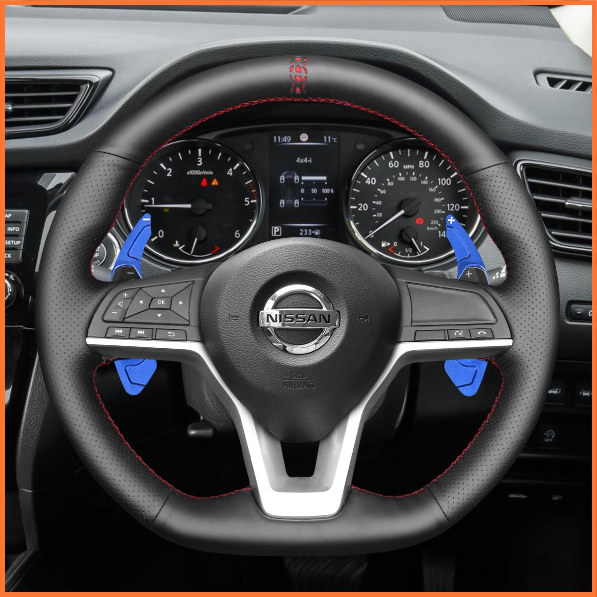 Schaltwippen für Nissan Qashqai II (J11) / X-Trail III (T32) / Juke II (F16) / Leaf II (ZE1) / Micra V (K14) 2017-2025 - Mewant.de