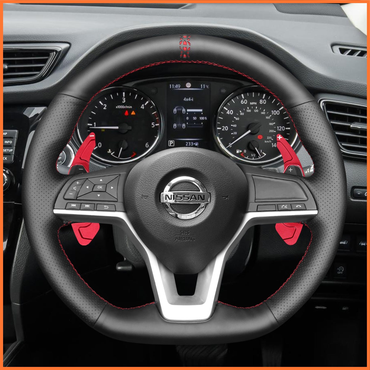 Schaltwippen für Nissan Qashqai II (J11) / X-Trail III (T32) / Juke II (F16) / Leaf II (ZE1) / Micra V (K14) 2017-2025 - Mewant.de