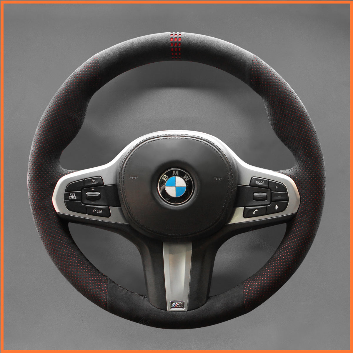 Funda para volante MEWANT para BMW G30 G31 GT G32 G11 G12 G14 G15 G16 M5 F90 2019-2024
