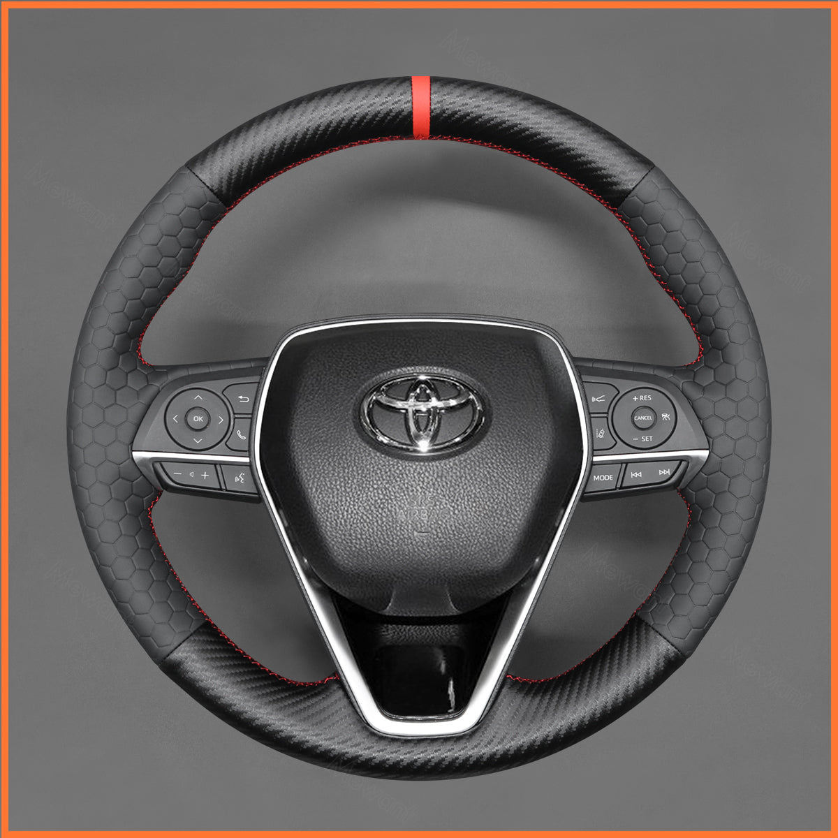 MEWANT Lenkradbezug für Toyota Corolla XII (E210) / Corolla Cross / Camry / RAV4 2018-2024 - Mewant.de