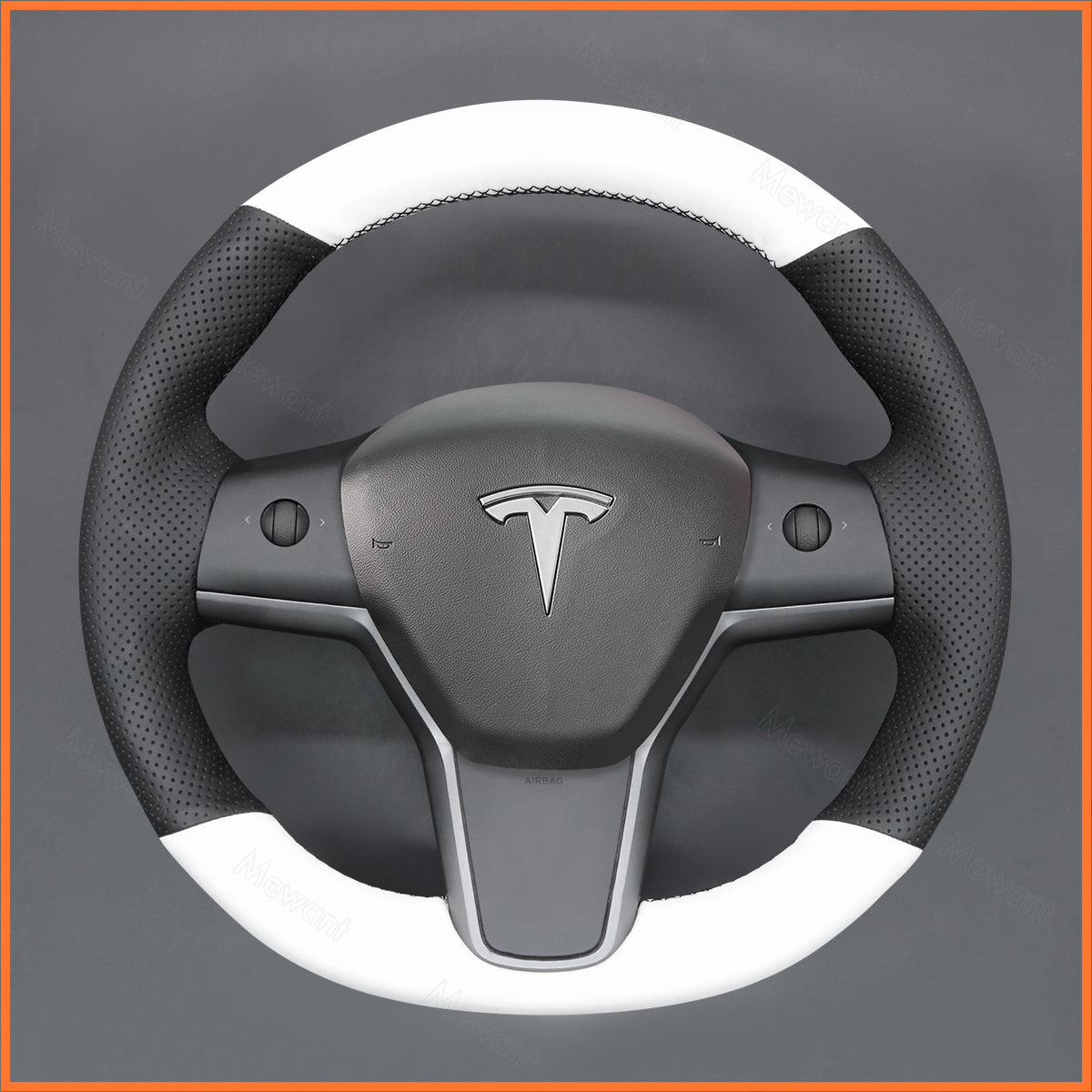 Funda de volante MEWANT para Tesla Model 3 2019-2023 / Model Y 2021-2023