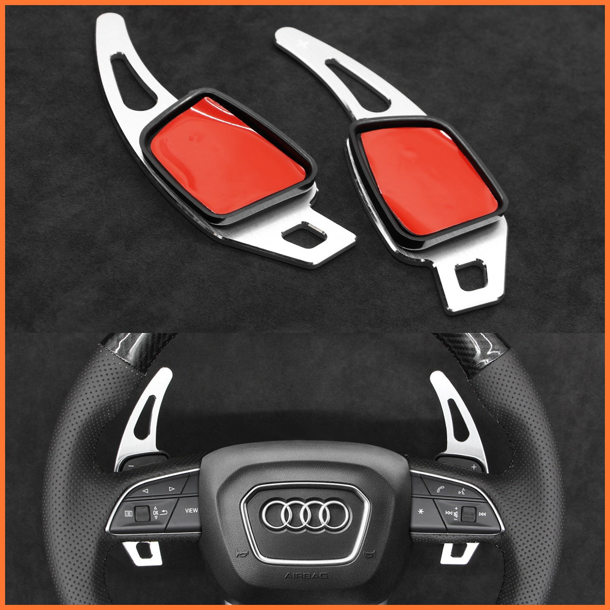 Schaltwippen für Audi Q3 / Q5 / Q7 / Q8 / SQ5 / SQ8 2015-2022 - Mewant.de