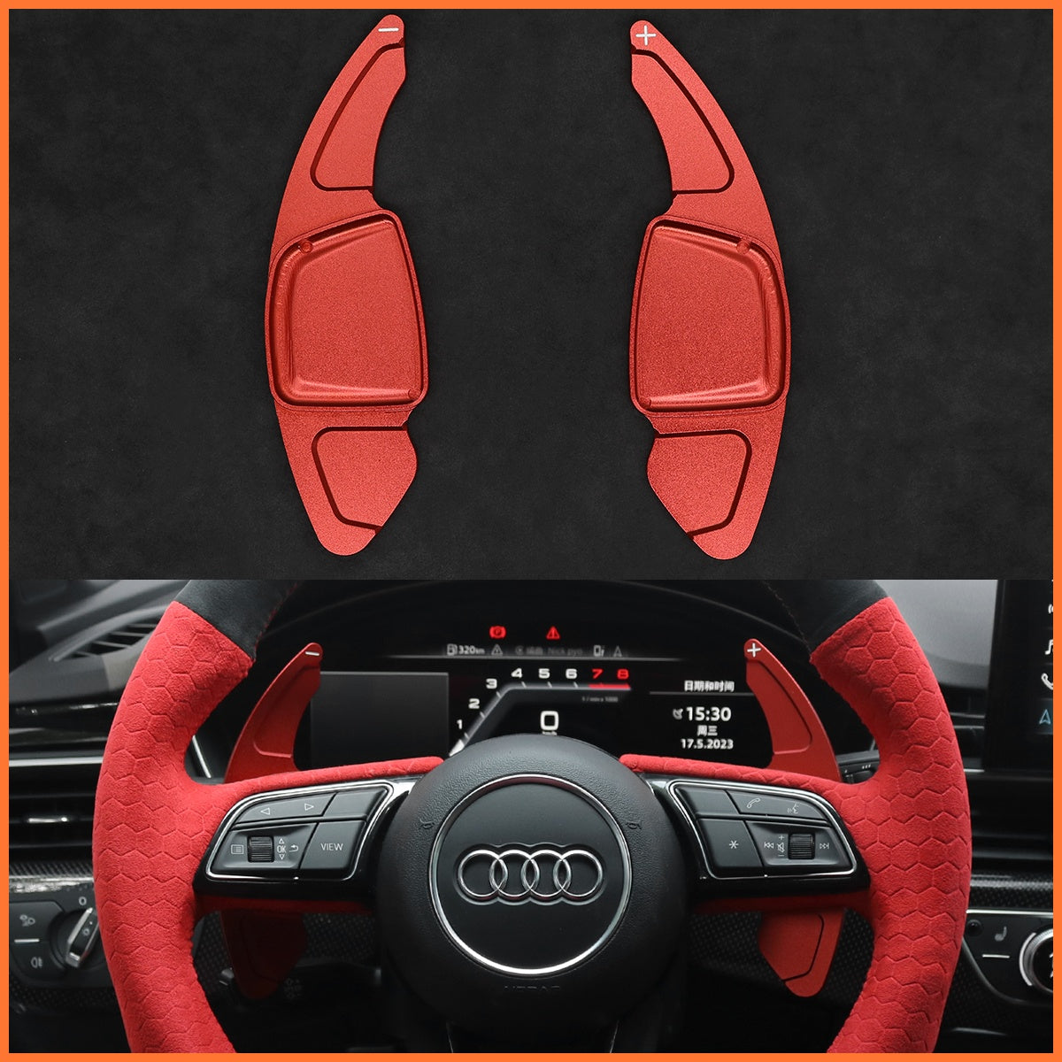 Schaltwippen für Audi A1 / A3 / A4 / A5 / S3 / S4 / S5 / RS4 2015-2022 - Mewant.de