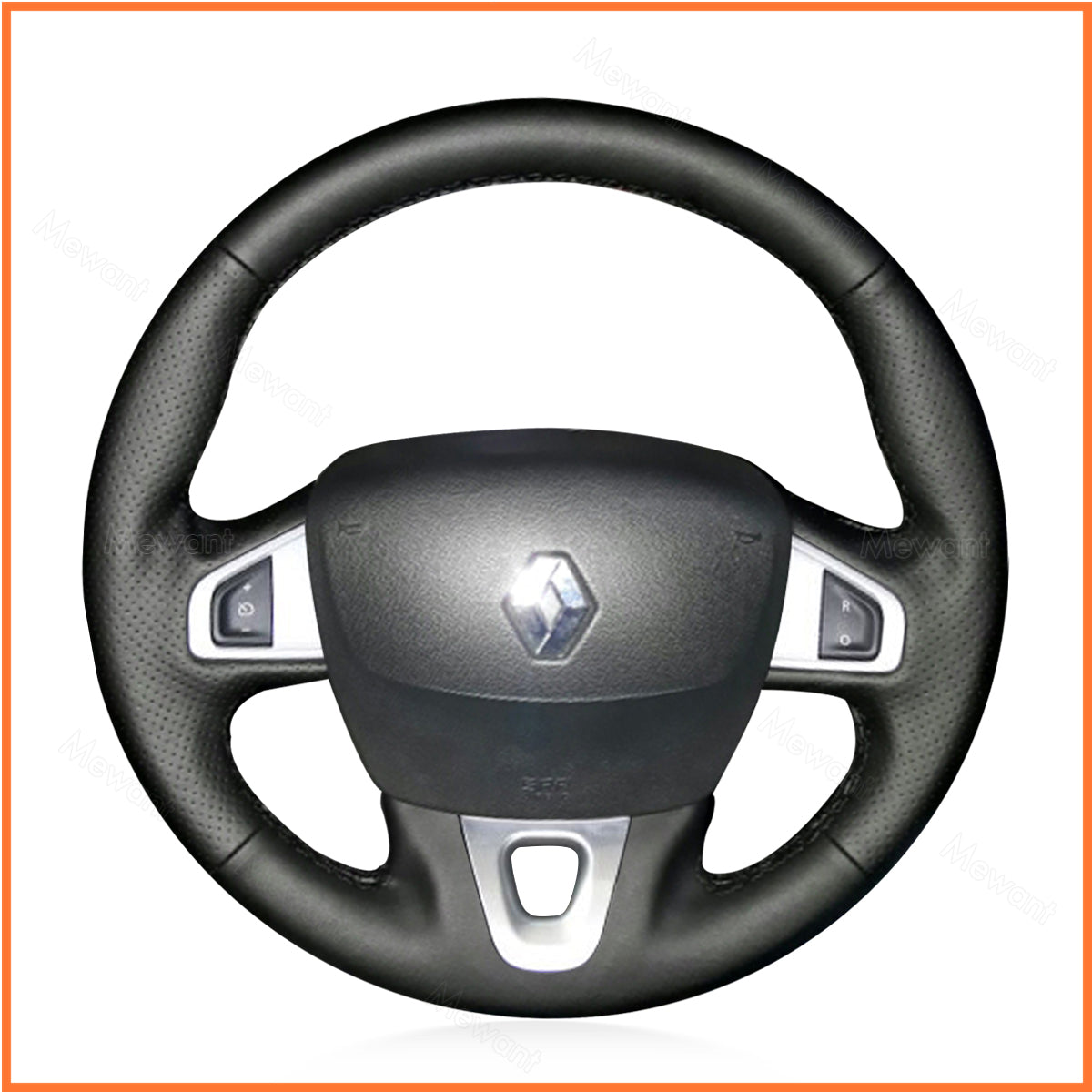 MEWANT Lenkradbezug für Renault Megane 3 2008-2016 / Scenic 3 (Grand Scenic) 2009-2016 / Kangoo 2 2014-2020 / Fluence (ZE) 2009-2015 - Mewant.de