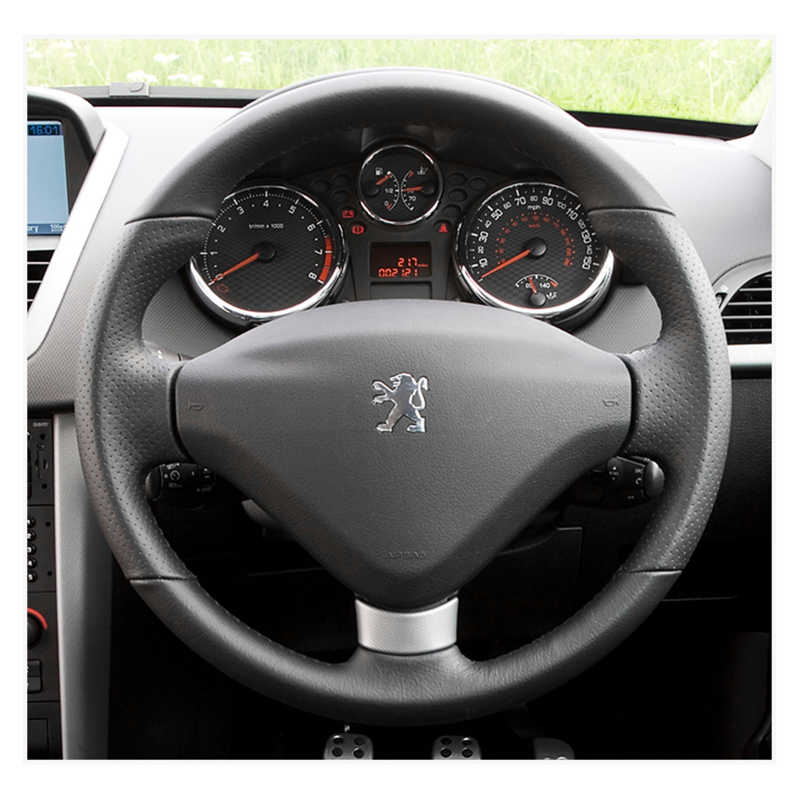 MEWANT Lenkradbezug für Peugeot 207 2010-2012 / 207 CC 2007-2015 / 207 SW 2011-2013 - Mewant.de