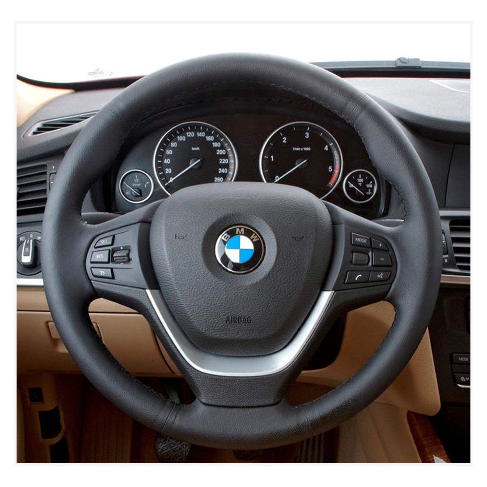 MEWANT Funda para volante de BMW X3 F25 2010-2017 X4 F26 2014-2018