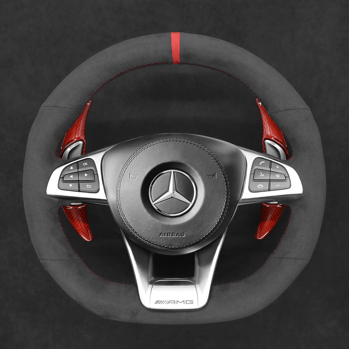 Schaltwippen für Mercedes Benz AMG C190 / C117 / C218 / C253 / W166 / W205 / W213 / W222 / R172 / R190 / X166 / X253 2015-2020 - Mewant.de