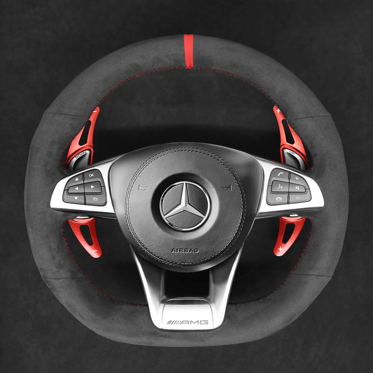 Schaltwippen für Mercedes Benz AMG C190 / C117 / C218 / C253 / W166 / W205 / W213 / W222 / R172 / R190 / X166 / X253 2015-2020 - Mewant.de