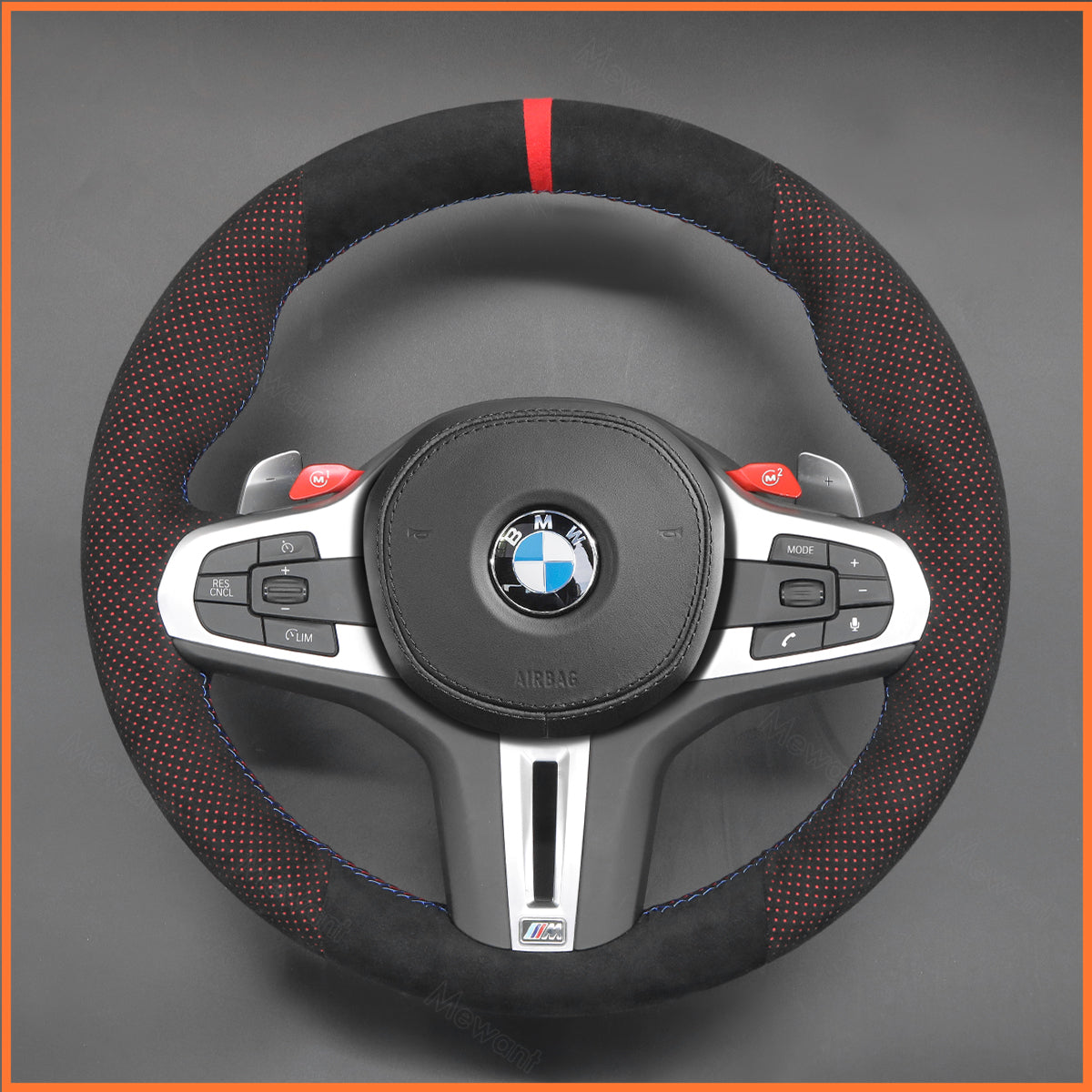 MEWANT Lenkradbezug für BMW M2 G87 / M3 G80 G81 / M4 G82 G83 / M5 F90 F91 F92 F93 / X3 X4 X5 - Mewant.de