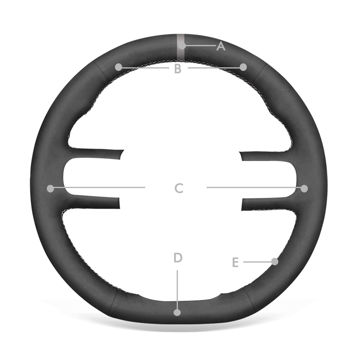 MEWANT Lenkradbezug für Citroen C3 2016-2022 / C3 Aircross 2017-2022 / C5 Aircross 2018-2022 / Berlingo 2018-2022 - Mewant.de