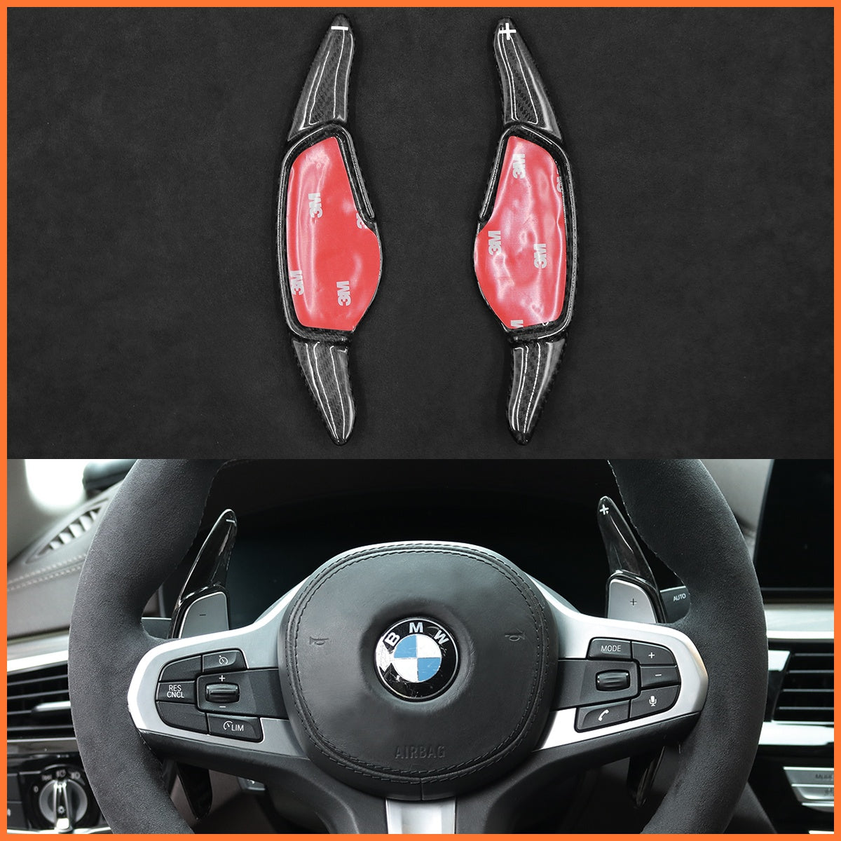 Schaltwippen für BMW M3 / M4 / M5 / M8 / X4 / X5 / X6 M 2019-2023 - Mewant.de