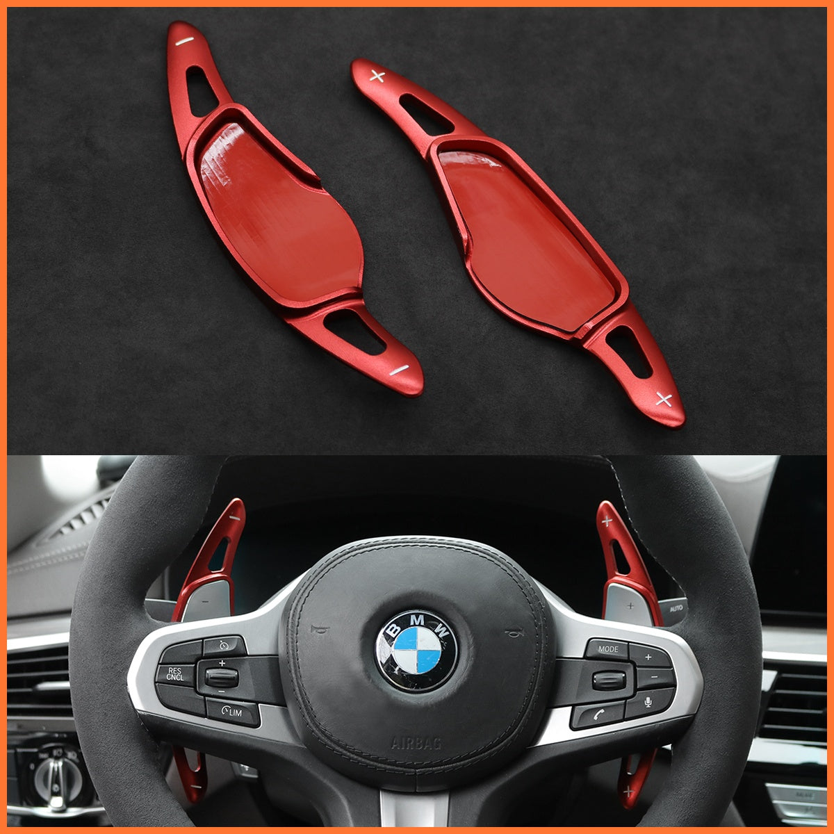 Schaltwippen für BMW M3 / M4 / M5 / M8 / X4 / X5 / X6 M 2019-2023 - Mewant.de