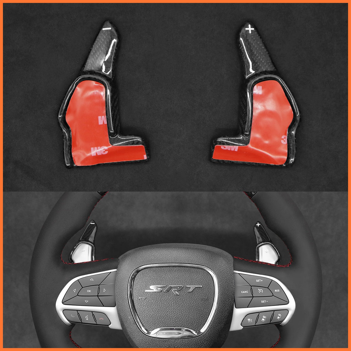 Schaltwippen für Dodge Challenger / Charger / Durango (SRT) 2015-2023 - Mewant.de