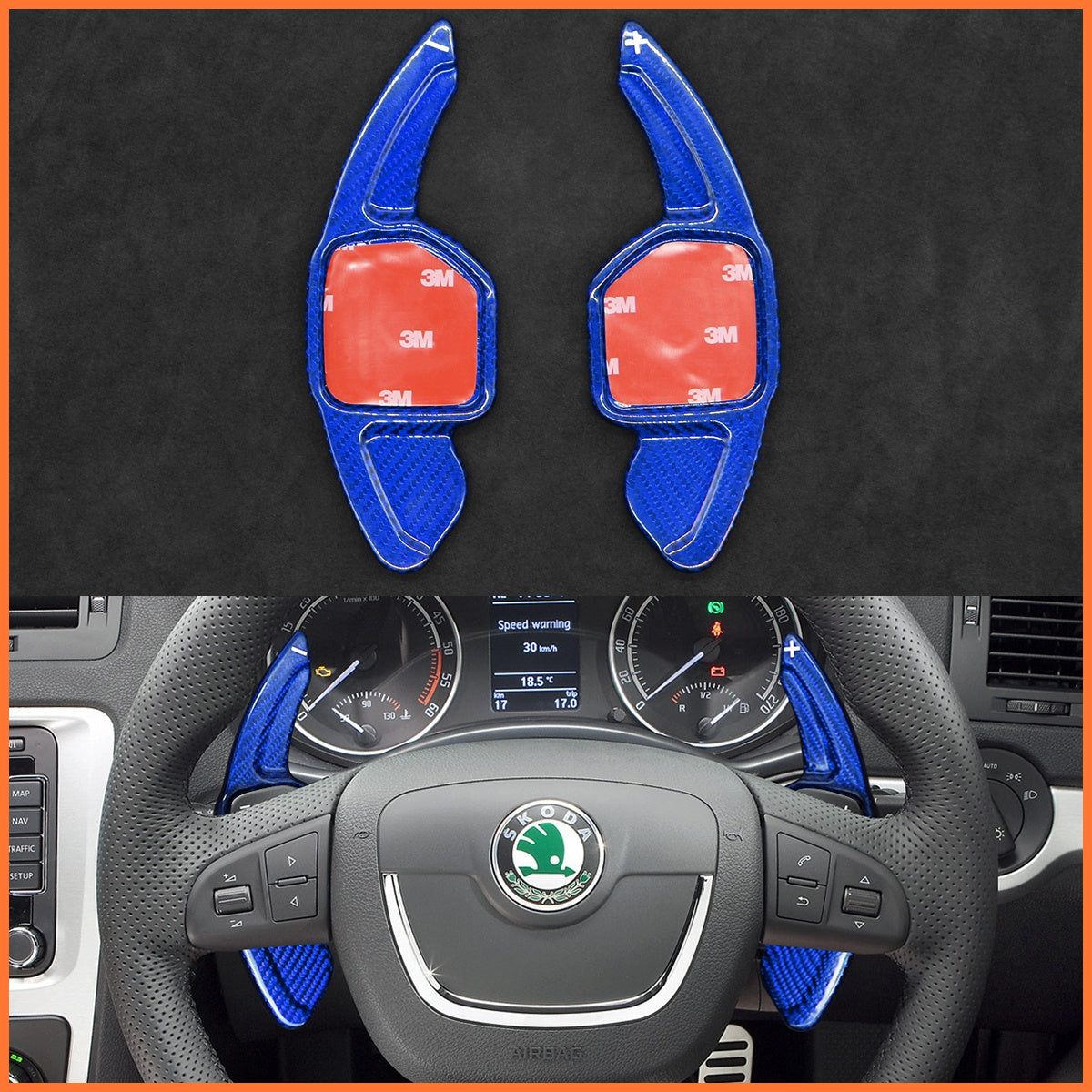 Schaltwippen für Skoda Fabia RS II 2010-2014 - Mewant.de