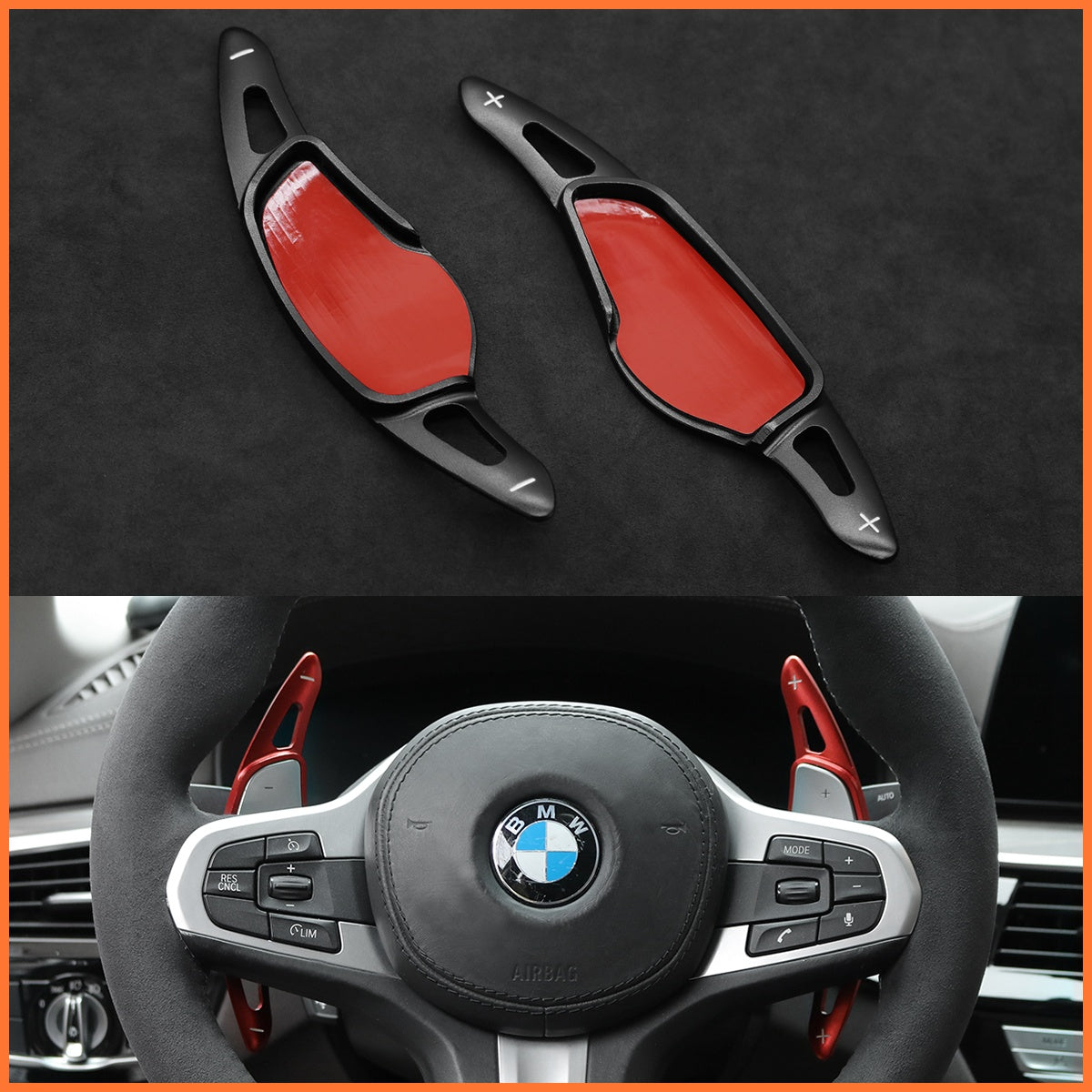 Schaltwippen für BMW M3 / M4 / M5 / M8 / X4 / X5 / X6 M 2019-2023 - Mewant.de
