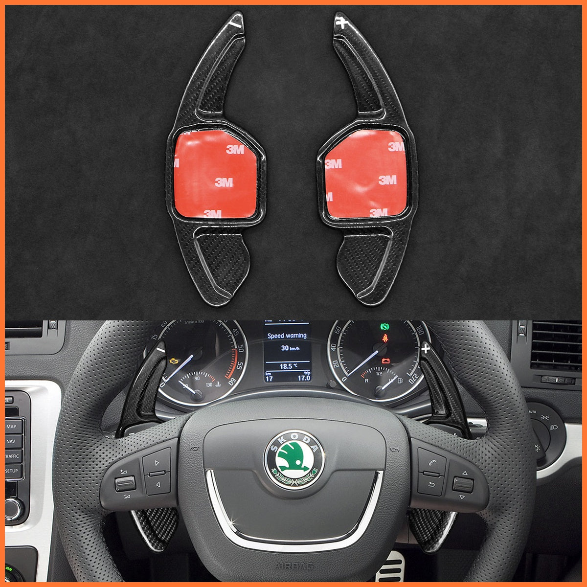 Schaltwippen für Skoda Fabia RS II 2010-2014 - Mewant.de