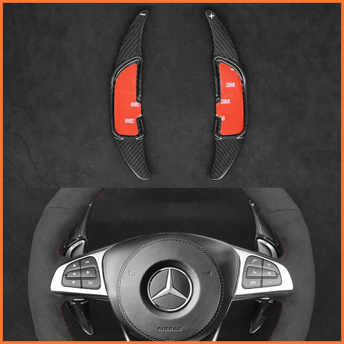 Levas de cambio para Mercedes Benz AMG C190 / C117 / C218 / C253 / W166 / W205 / W213 / W222 / R172 / R190 / X166 / X253 2015-2020