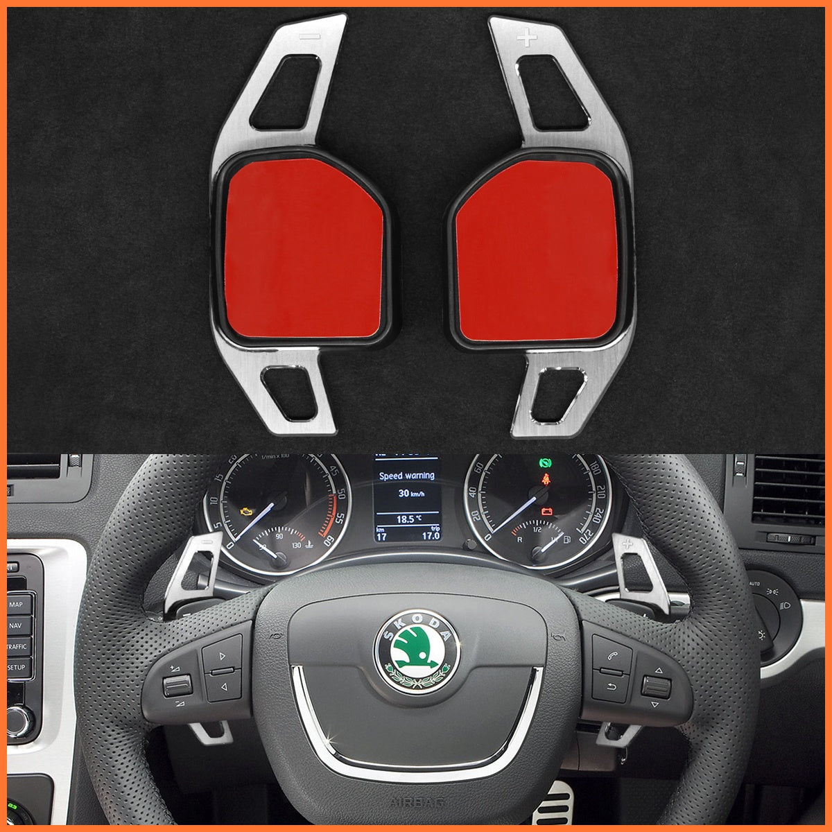 Schaltwippen für Skoda Fabia RS II 2010-2014 - Mewant.de