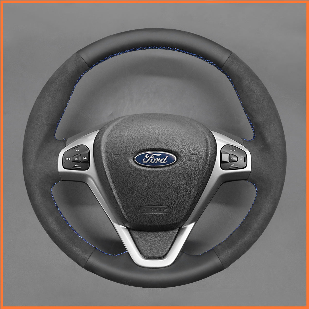Lenkradbezug für Ford Fiesta VI / Ecosport / B-MAX / Ka (Ka+) / Tourneo Courier / Transit Courier - Mewant.de