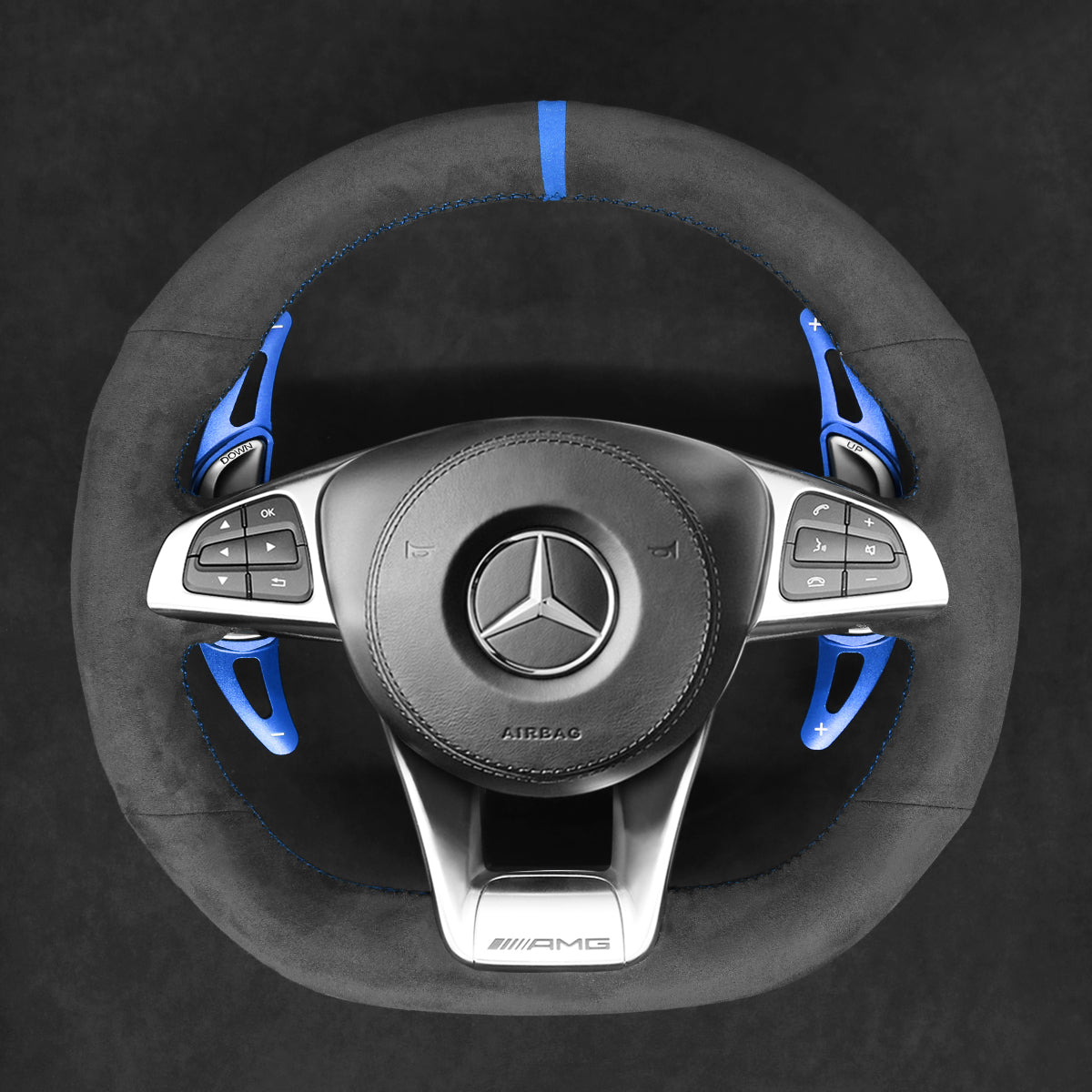 Schaltwippen für Mercedes Benz AMG C190 / C117 / C218 / C253 / W166 / W205 / W213 / W222 / R172 / R190 / X166 / X253 2015-2020 - Mewant.de