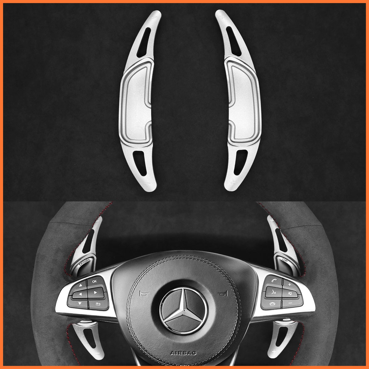 Levas de cambio para Mercedes Benz AMG C190 / C117 / C218 / C253 / W166 / W205 / W213 / W222 / R172 / R190 / X166 / X253 2015-2020