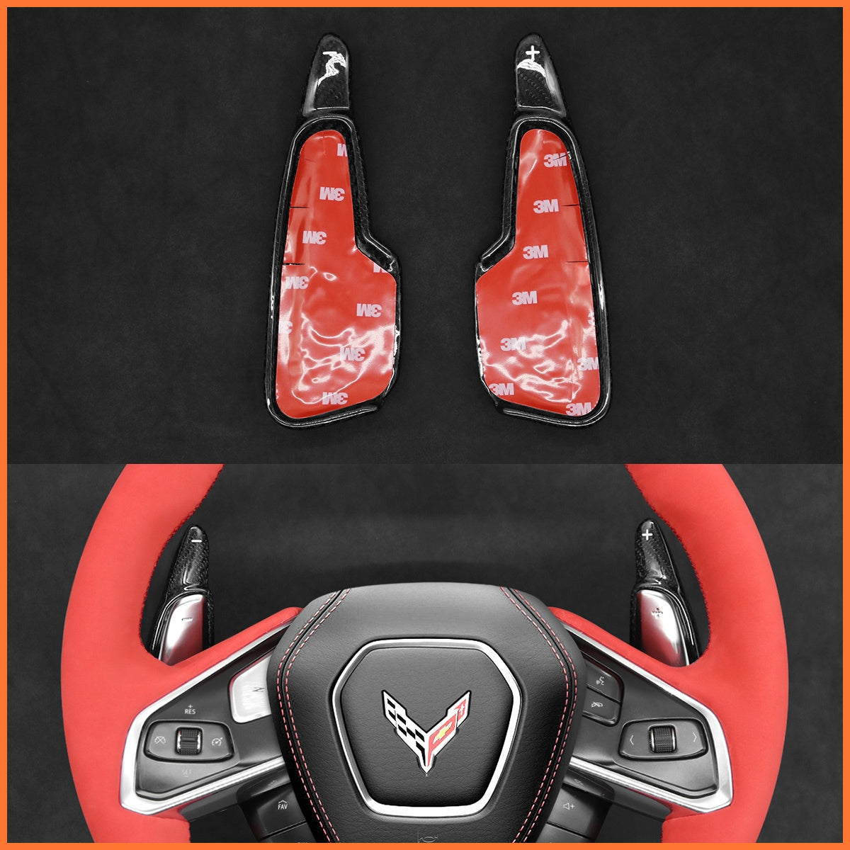 Schaltwippen für Chevrolet Corvette (C8) 2020-2025 - Mewant.de
