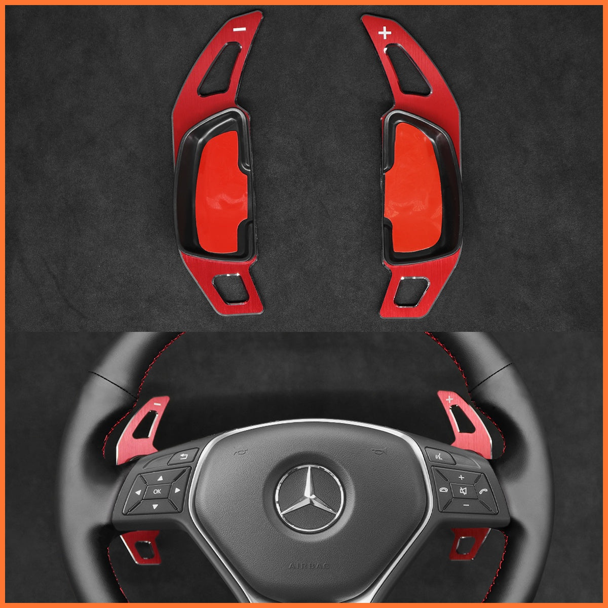 Schaltwippen für Mercedes Benz C117 / C218 / W204 / W212 / W246 / X156 / X204 2012-2017 - Mewant.de