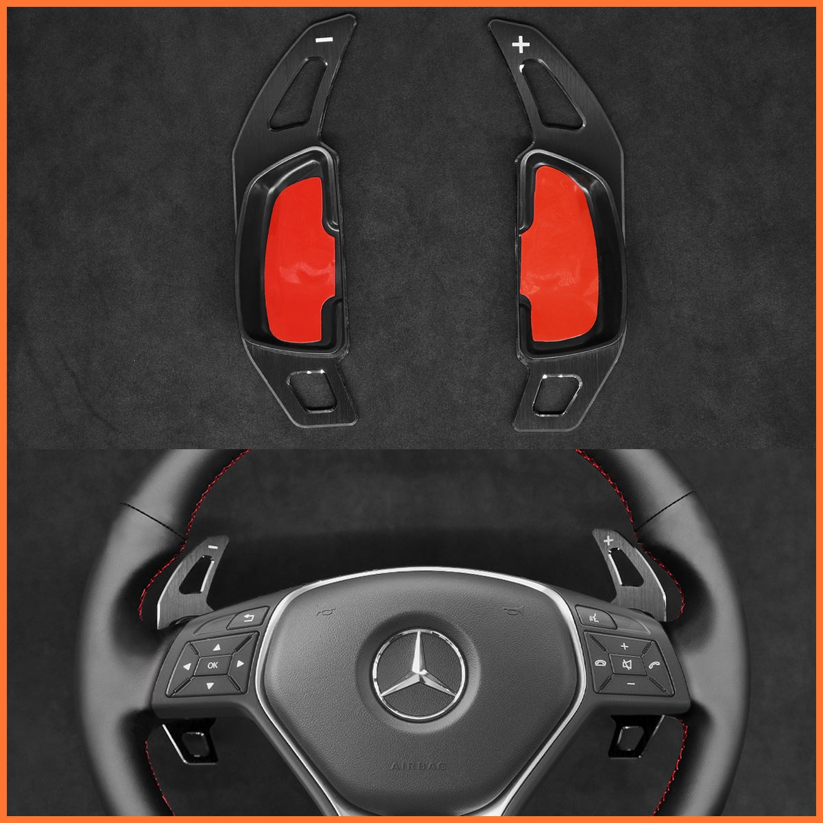 Schaltwippen für Mercedes Benz C117 / C218 / W204 / W212 / W246 / X156 / X204 2012-2017 - Mewant.de