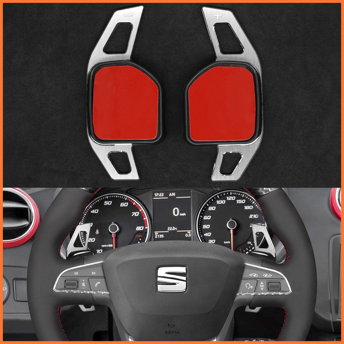 Schaltwippen für SEAT Leon / Ibiza / Alhambra / Toledo FR / Arona / Ateca FR-Line 2014-2022 - Mewant.de
