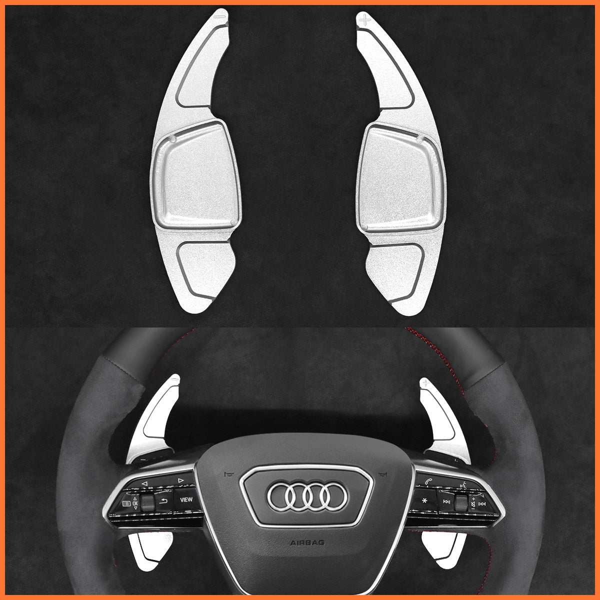 Schaltwippen für Audi A6 / A7 / A8 / S6 / S7 / S8 / RS6 / RS7 / e-tron GT 2018-2023 - Mewant.de