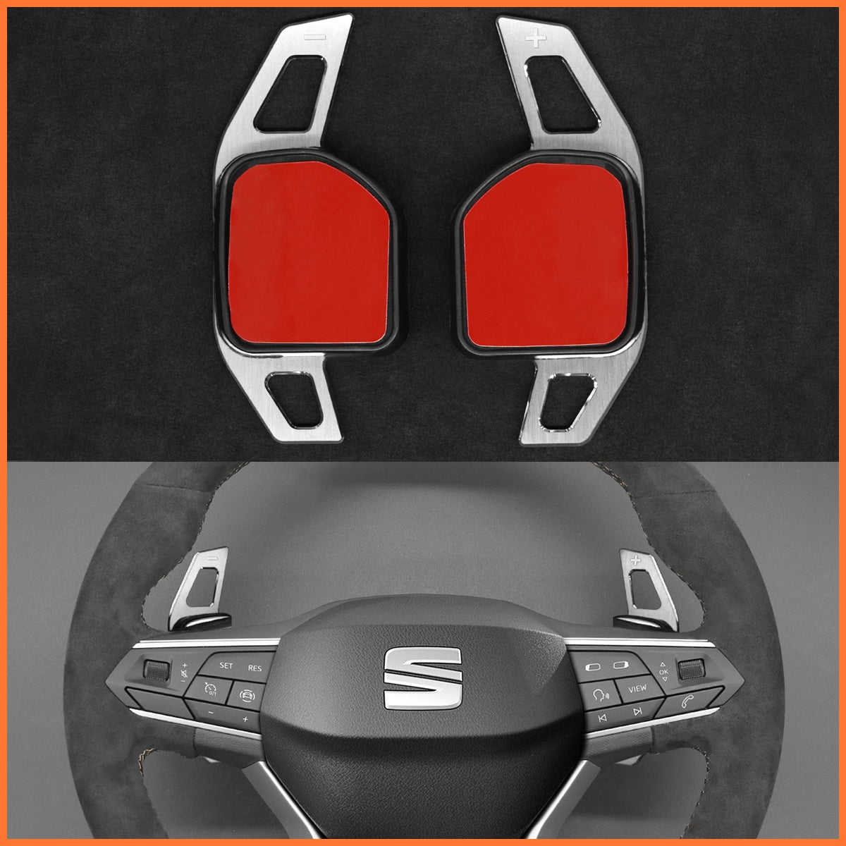 Schaltwippen für SEAT Leon IV / Ibiza 6F / Ateca / Arona / Tarraco 2020-2023 - Mewant.de