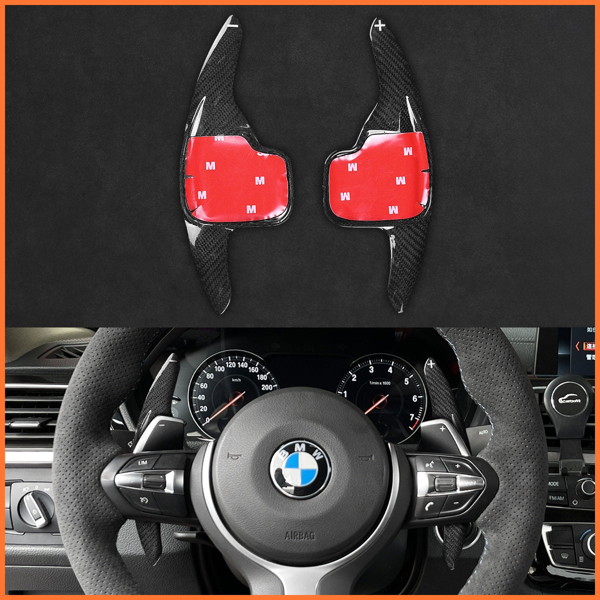 Schaltwippen für BMW M Sport F07 / F10 / F12 / F20 / F21 / F30 / F33 / X3 / X4 / X5 / M140i / M50d 2012-2020 - Mewant.de