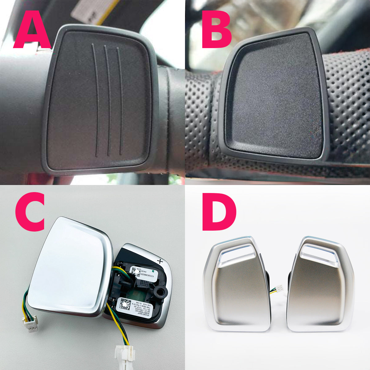 Schaltwippen für Audi A1 / A3 / A4 / A5 / S3 / S4 / S5 / RS4 2015-2022 - Mewant.de