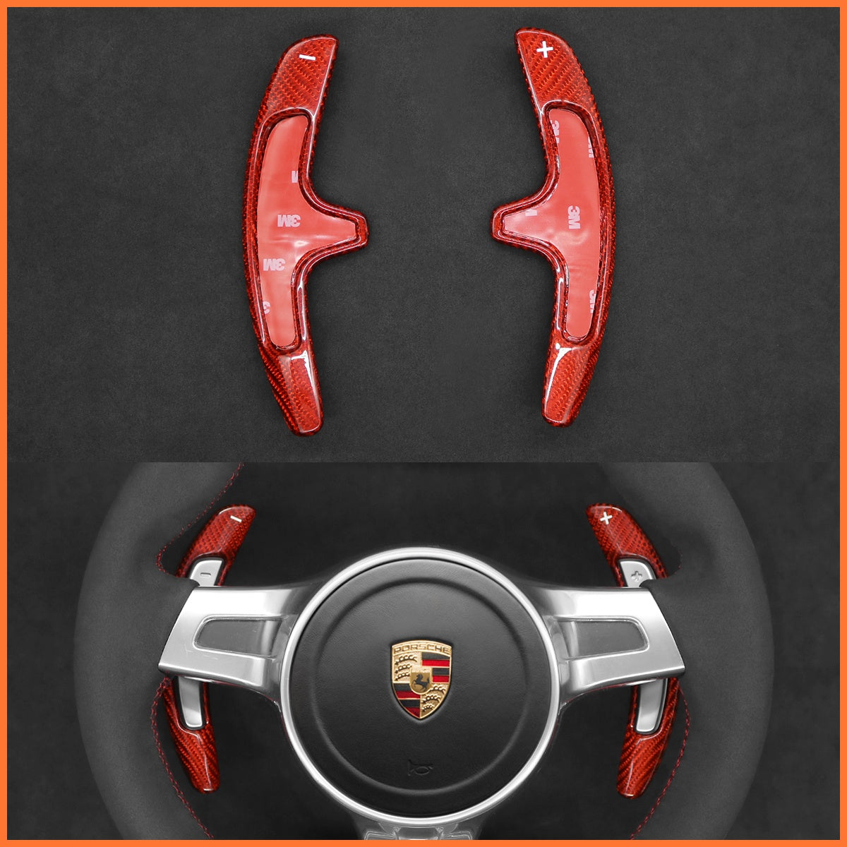 Schaltwippen für Porsche 911 / Boxster / Cayman 981 / Cayenne / Panamera 2009-2016 - Mewant.de