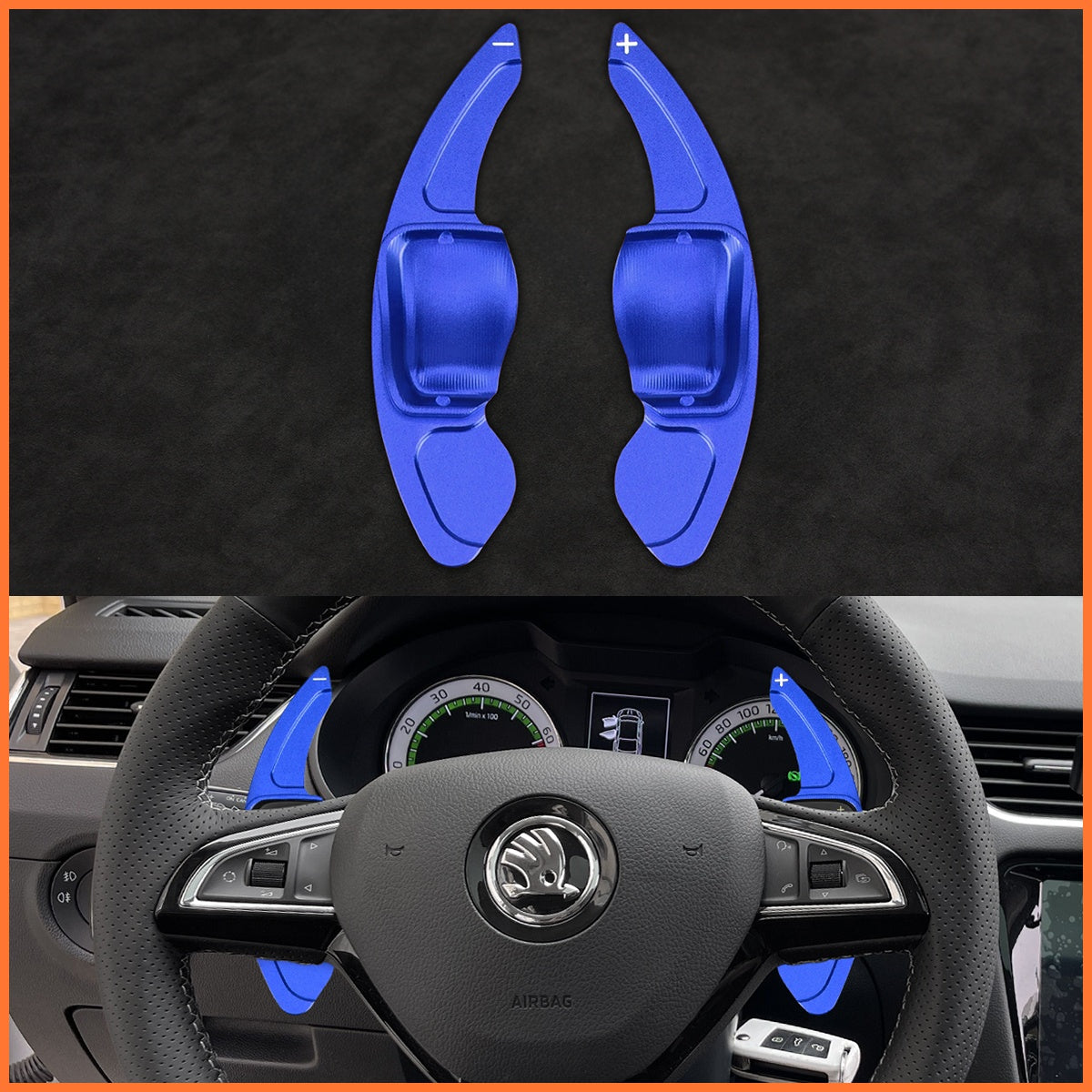 Schaltwippen für Skoda Citigo / Fabia / Karoq / Rapid / Roomster / Octavia / Superb / Yeti / Kodiaq / Scala 2013-2019 - Mewant.de