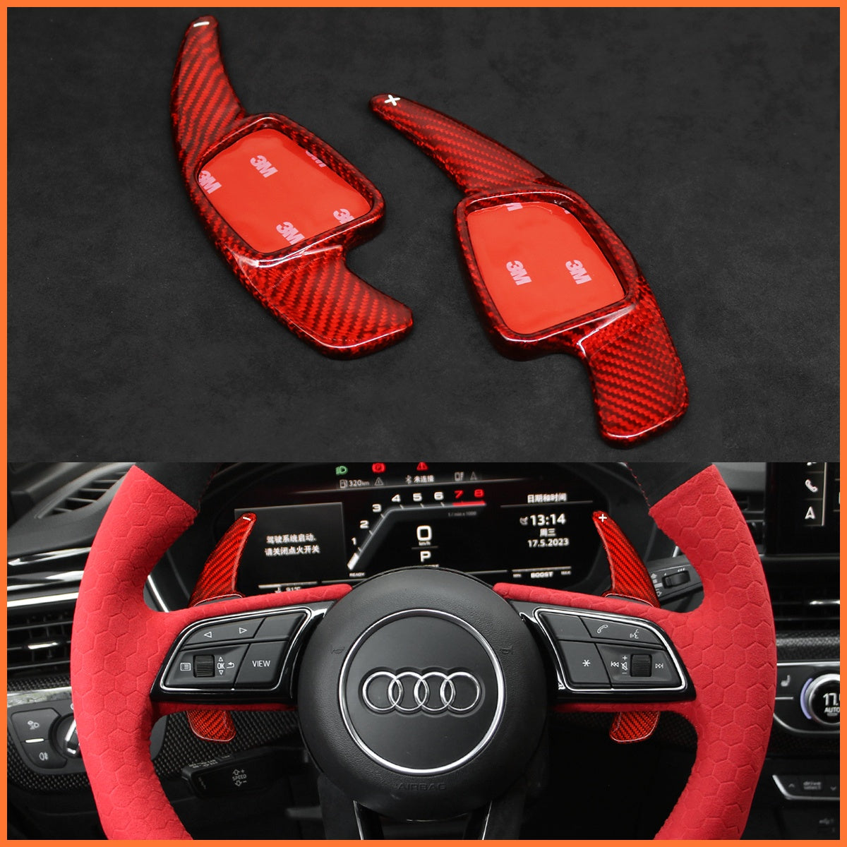 Schaltwippen für Audi A1 / A3 / A4 / A5 / S3 / S4 / S5 / RS4 2015-2022 - Mewant.de