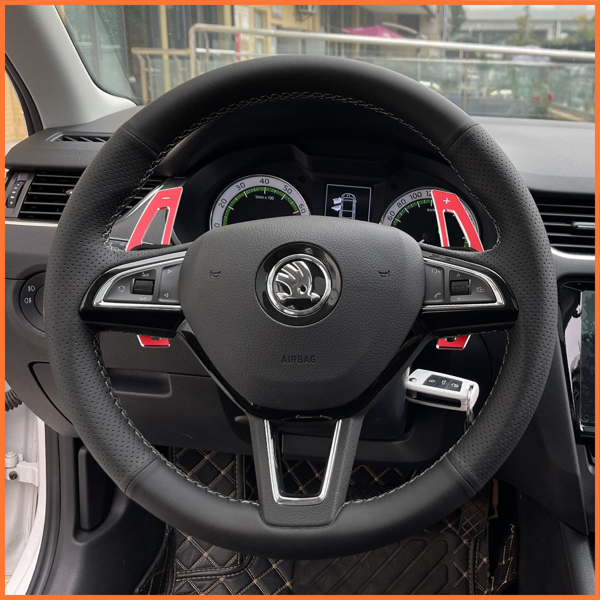 Schaltwippen für Skoda Citigo / Fabia / Karoq / Rapid / Roomster / Octavia / Superb / Yeti / Kodiaq / Scala 2013-2019 - Mewant.de