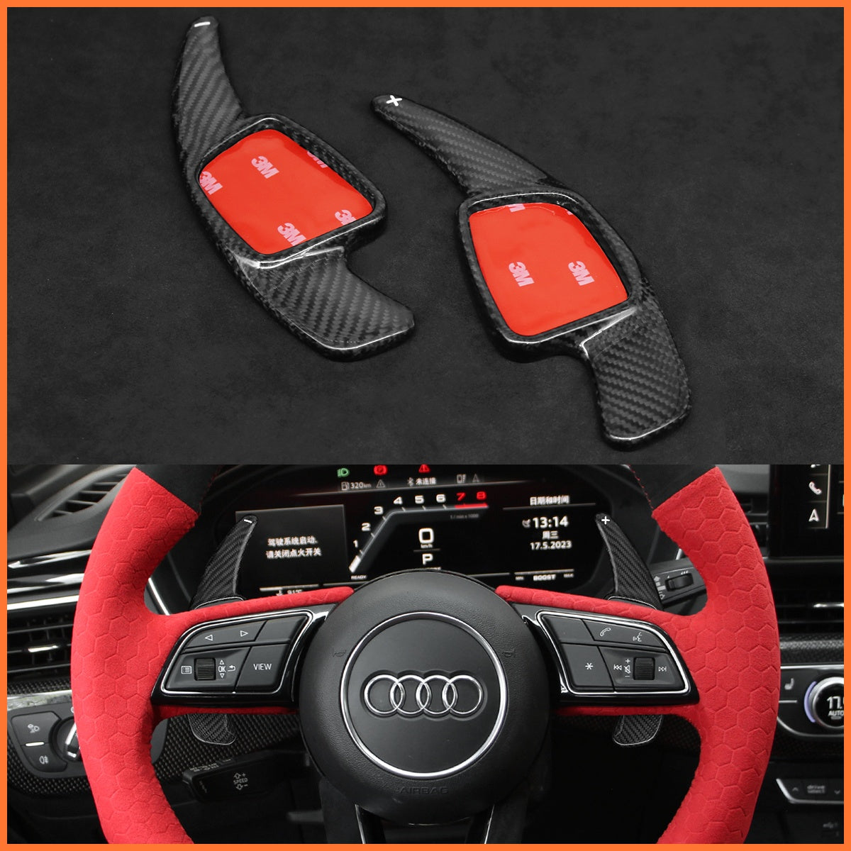 Schaltwippen für Audi A1 / A3 / A4 / A5 / S3 / S4 / S5 / RS4 2015-2022 - Mewant.de