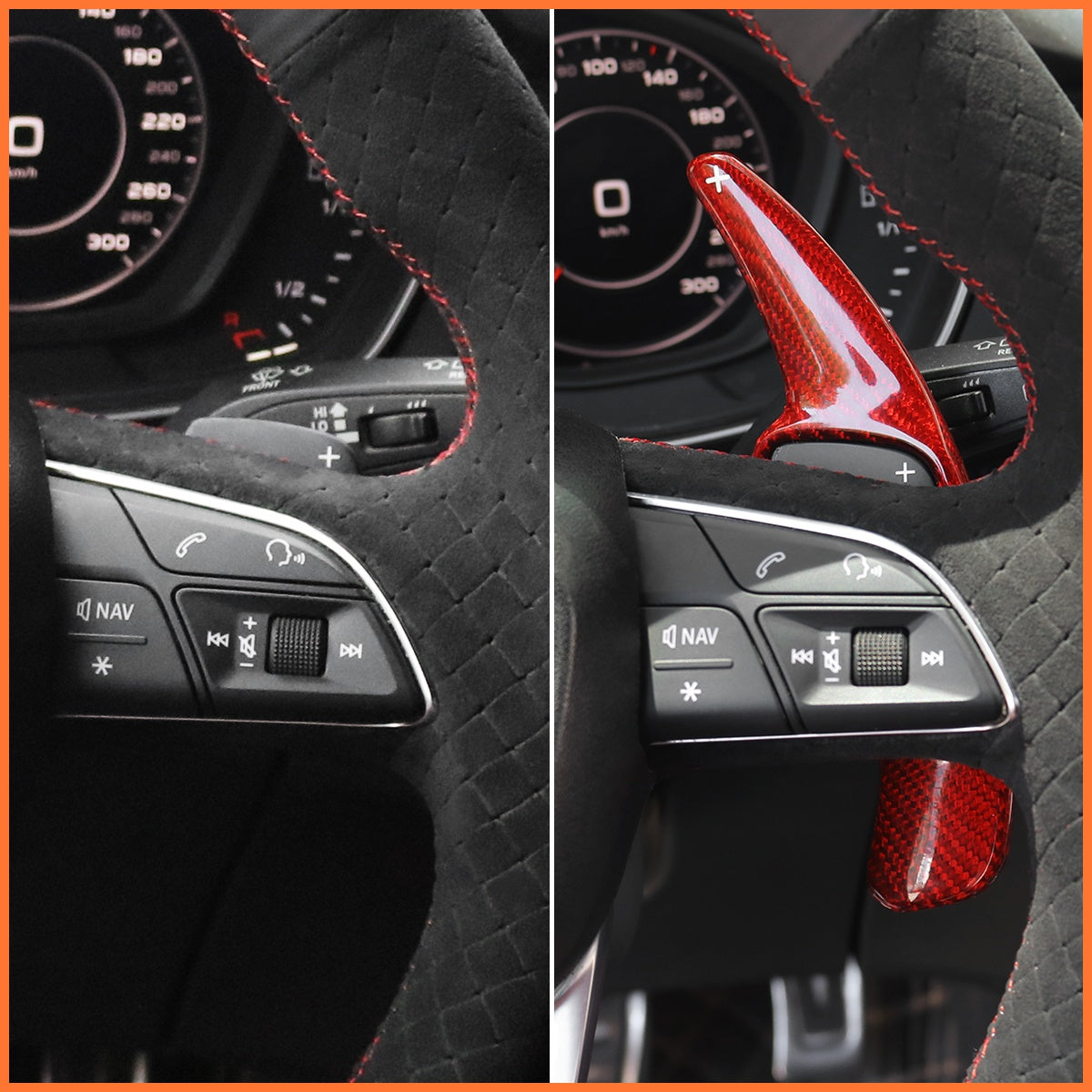 Schaltwippen für Audi A3 / A4 / A5 / RS / S3 / S4 / S5 / Q2 / Q3 / Q5 / Q7 / Q8 / SQ2 / SQ5 / SQ7 / SQ8 2015-2022 - Mewant.de
