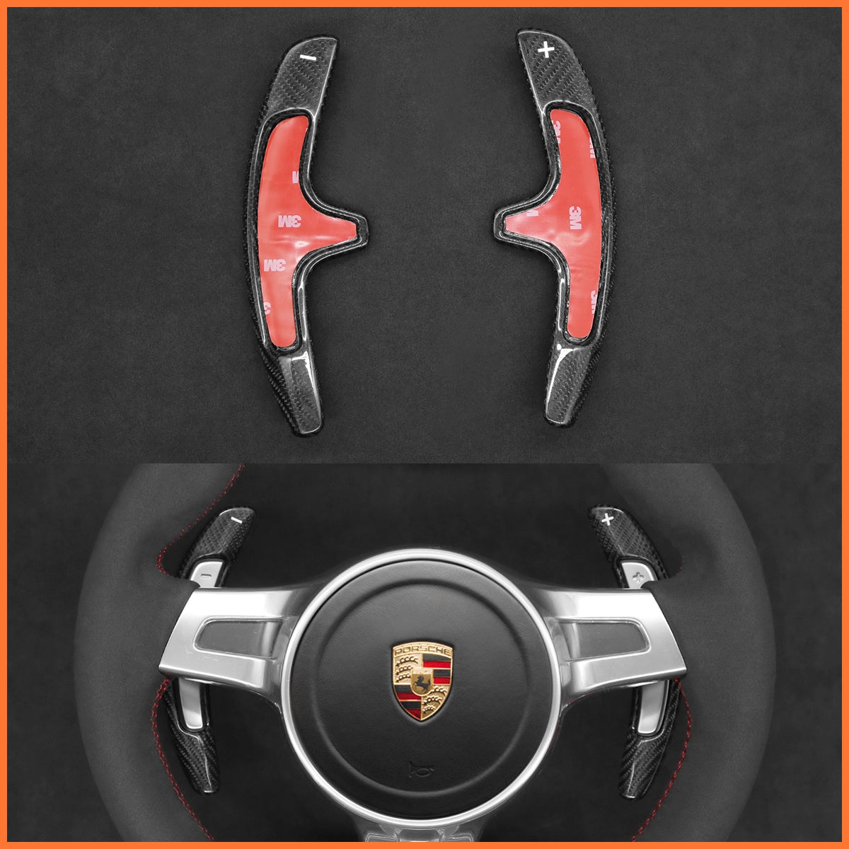 Schaltwippen für Porsche 911 / Boxster / Cayman 981 / Cayenne / Panamera 2009-2016 - Mewant.de
