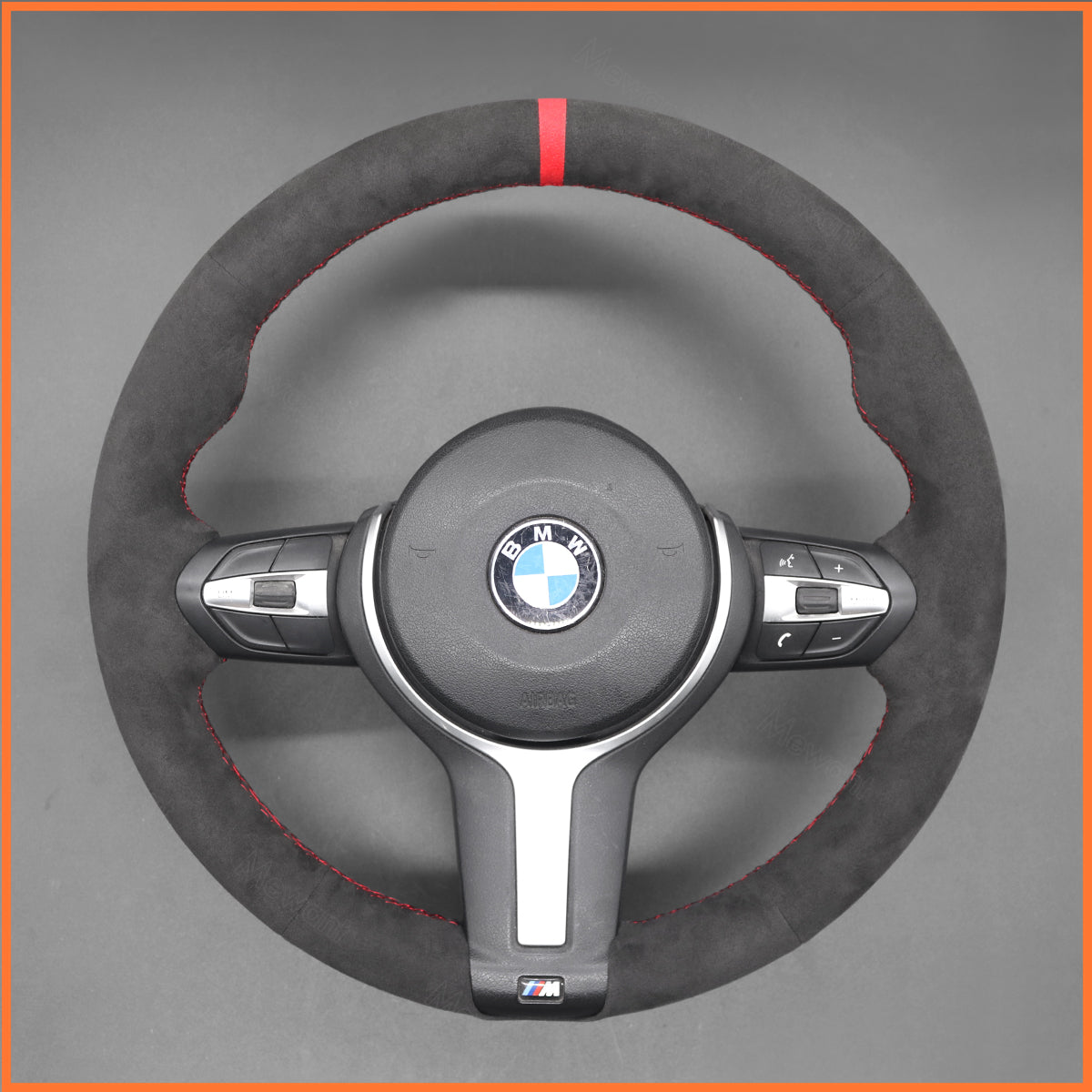 MEWANT Funda para volante de BMW F87 M2 F80 M3 F82 M4 M5 F12 F13 M6 F85 X2 X5 M F86 X6 M F33 F30 2014-2019