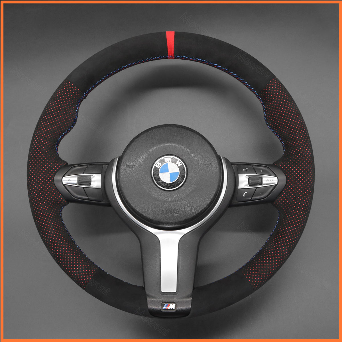 MEWANT Lenkradbezug für BMW F20 F21 F22 F23 F31 F45 F30 F32 F07 F10 F11 F12 F16 F15 F26 F25 F39 F48 2013-2019 - Mewant.de
