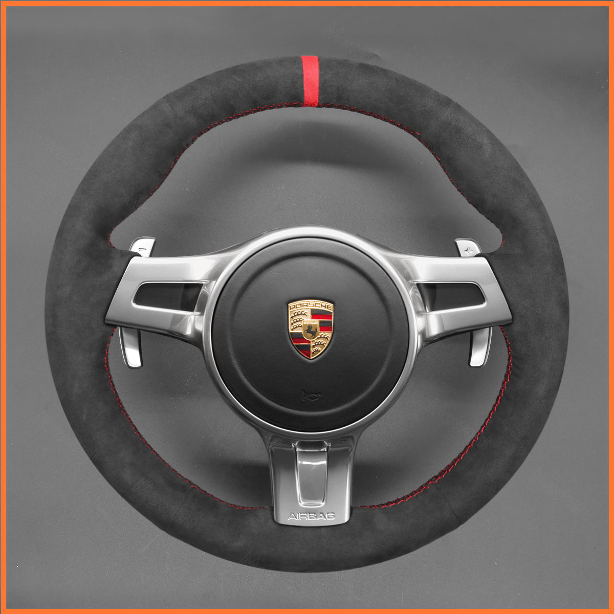 MEWANT Lenkradbezug für Porsche 911 (991) / Boxster (981) 2009-2016 / Cayman (981) / Cayenne / Panamera 2013-2016 - Mewant.de