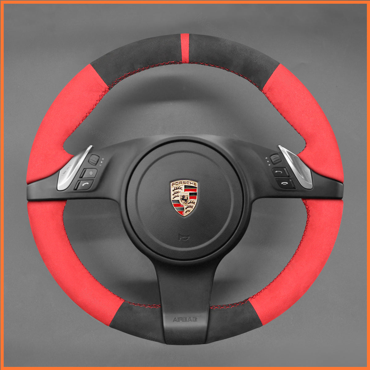 MEWANT Lenkradbezug für Porsche 911 (991) / Boxster (981) / Cayman (981) / Cayenne / Panamera 2010-2016 - Mewant.de